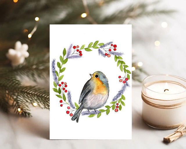 Zestaw 5 kartek świątecznych