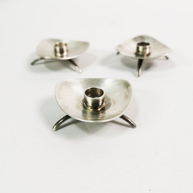 Modernistyczne świeczniki- platerowane, Dania lata 60.