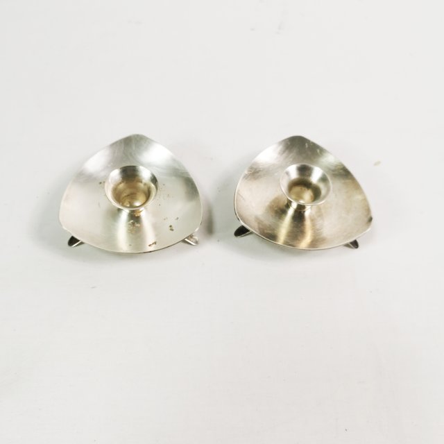 Świeczniki modernistyczne- platerowane, Dania lata 60