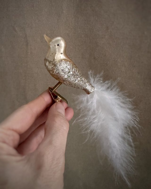 Złote ptaszki na choinkę