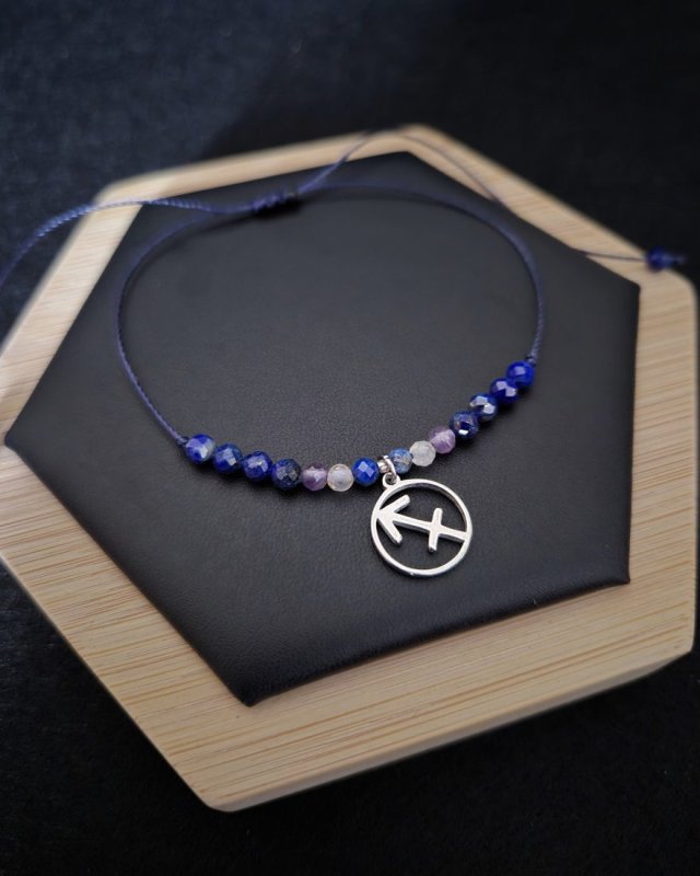 Bransoletka Zodiakalna Strzelec - wersja ze srebrem