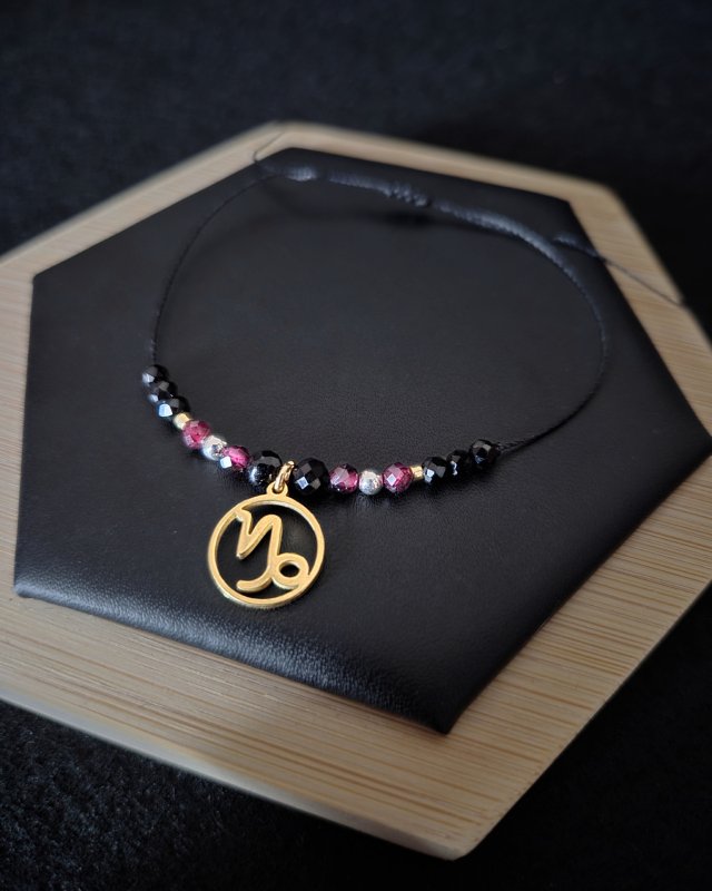 Bransoletka Zodiakalna Koziorożec - wersja ze złotem