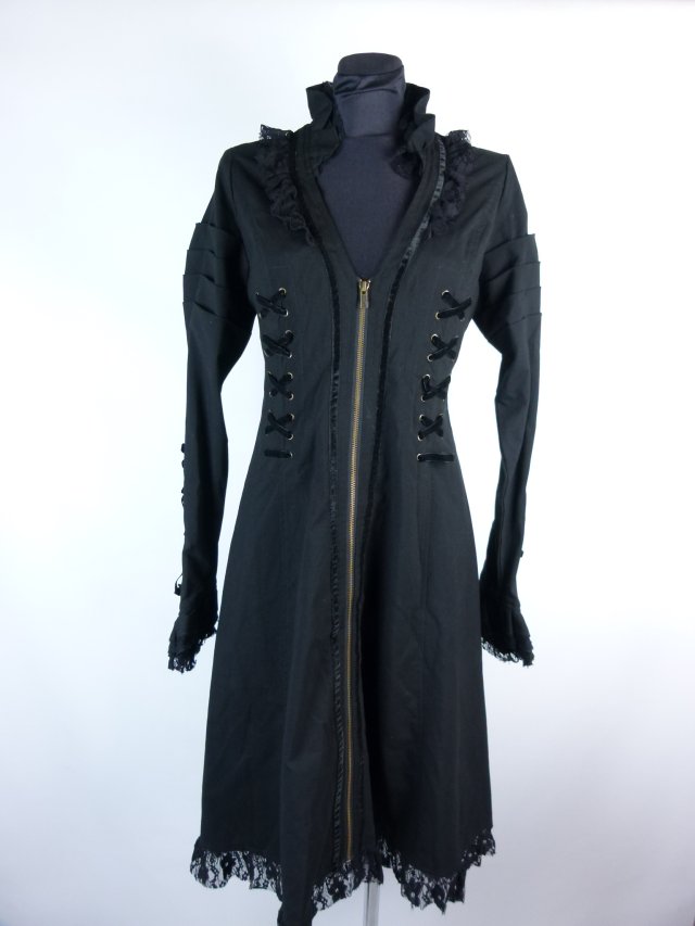 Spin Doctor goth punk sukienka za kolano / M