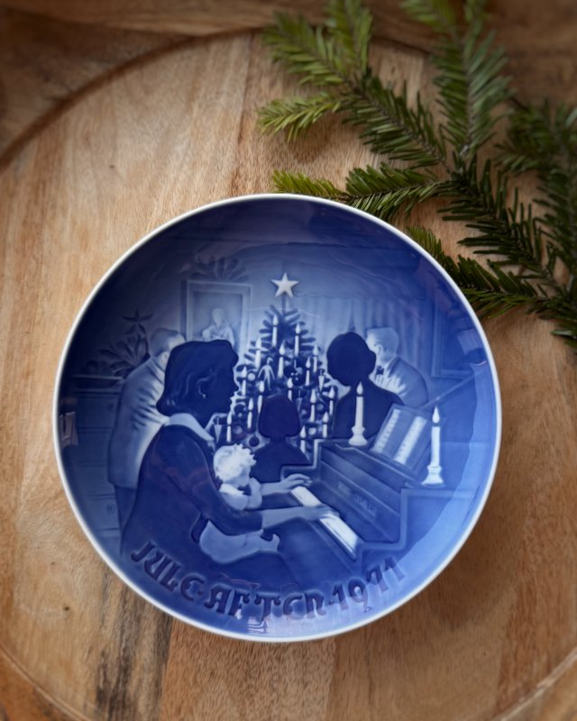 Talerz świąteczny 1971, B&G, Made in Denmark