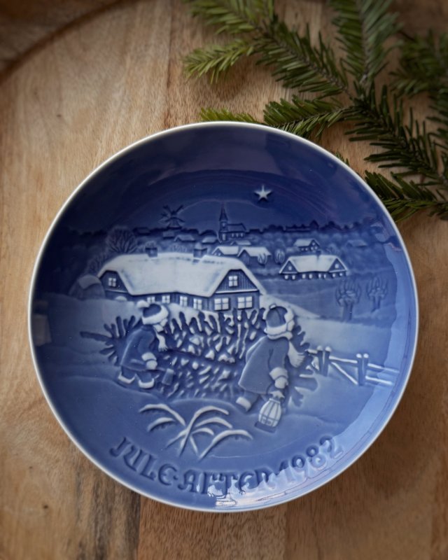 Talerz świąteczny 1982, B&G, Made in Denmark