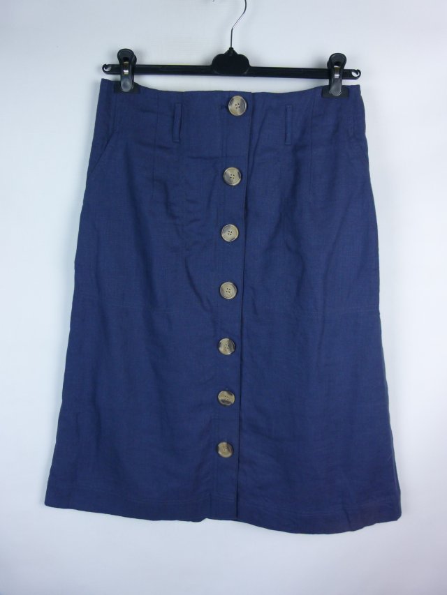 Marks Spencer lniana spódnica midi 14 / 42