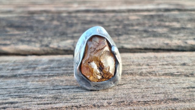 Surowy - pierścionek regulowany