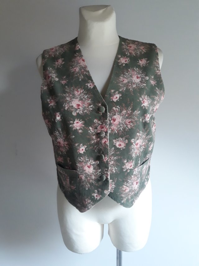 Kamizelka vintage Laura Ashley