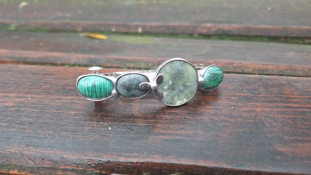 Zielona - klamra do włosów