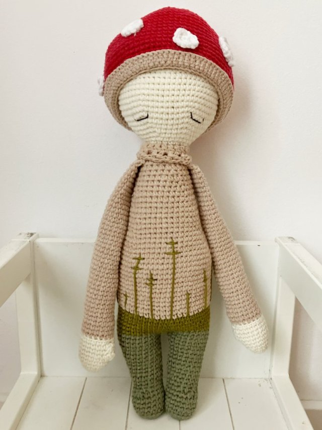 Lalka Grzybek Muchomor 42 cm Lalylala