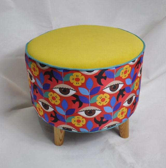 pufa puf tapicerowane siedzisko podnóżek