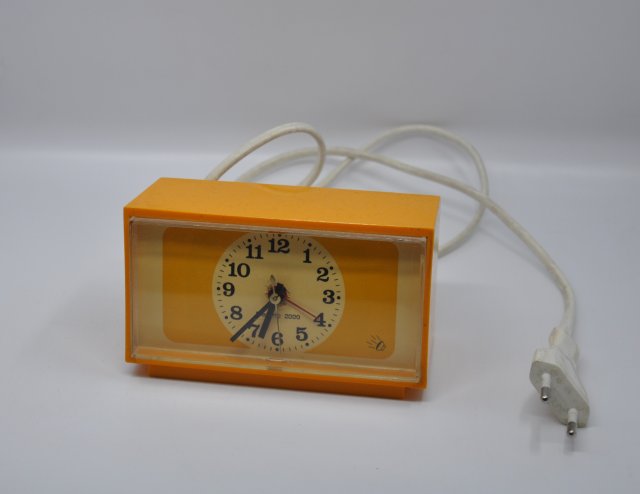 Vintage budzik elektryczny PRL lata '70 '80