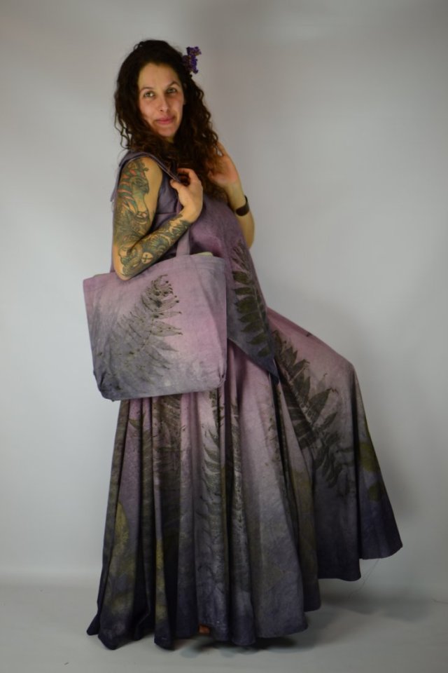 Barwiona roślinami Torba Łąka o Brzasku