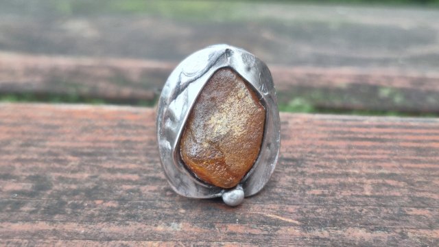 Surowy - pierścionek regulowany