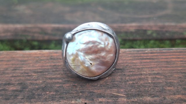 Perła - pierścionek regulowany