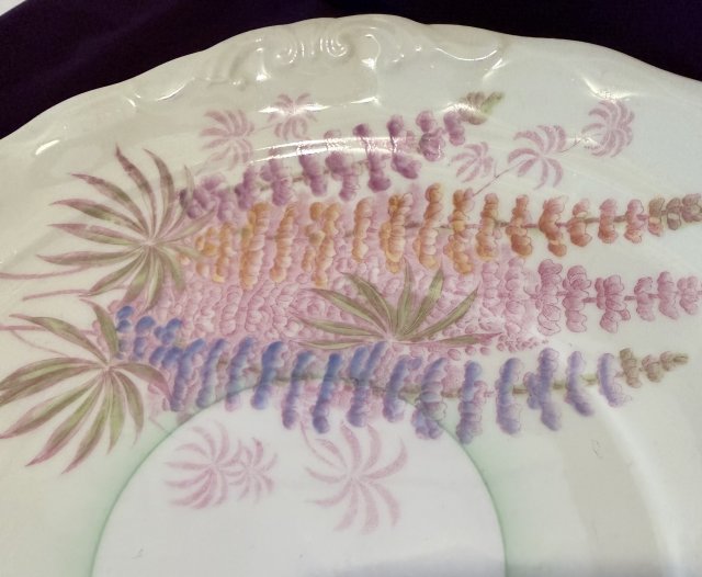 Old Royal China - talerz deserowy . Antyk