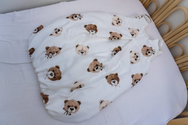 Śpiworek niemowlęcy dla niemowlaka bambusowy maluszki 0-6 msc