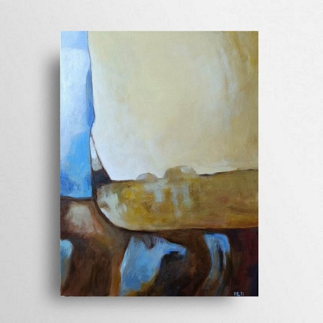 Pejzaż abstrakcyjny -obraz akrylowy