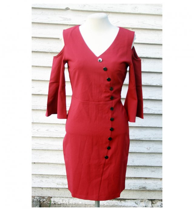 SUKIENKA CZERWONA EMAMODA