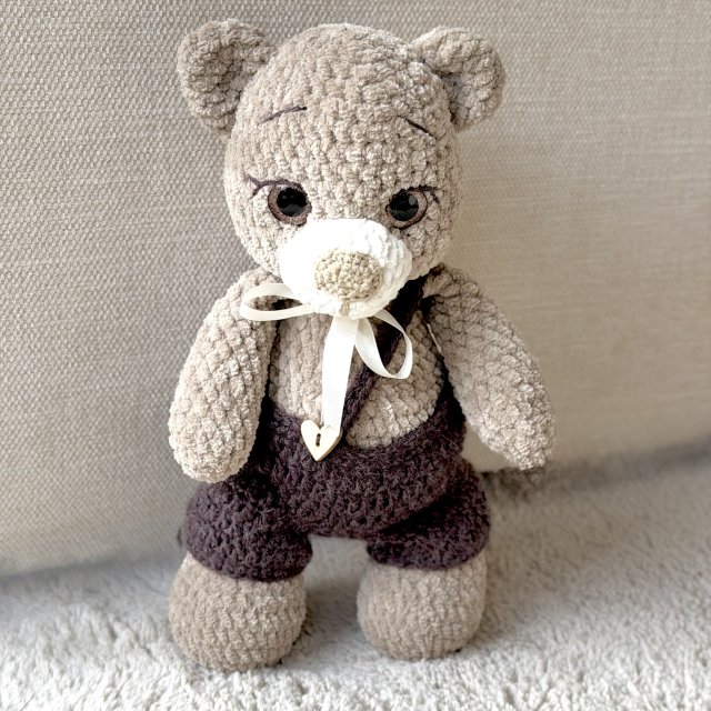 Misiu Damcio ręcznie robiony.