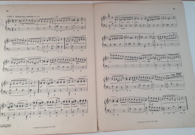 Stare nuty na fortepian Mozart retro Hainauer Breslau Litolff Verlag Kolekcjonerskie