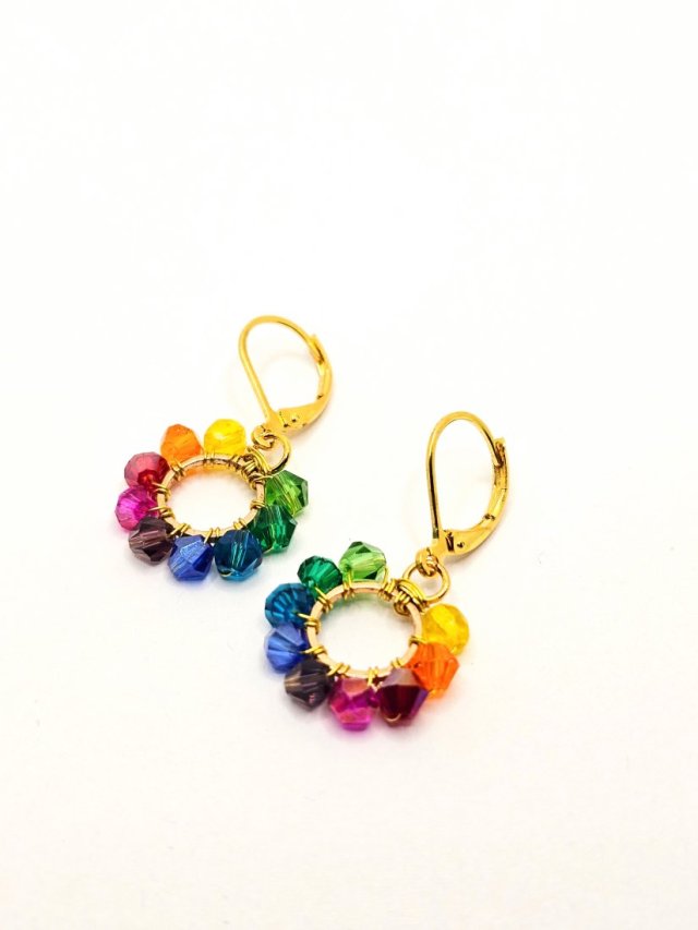 Wiszące kolczyki koła 8