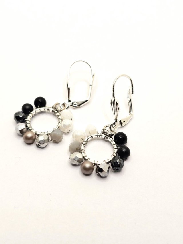 Wiszące kolczyki koła 9