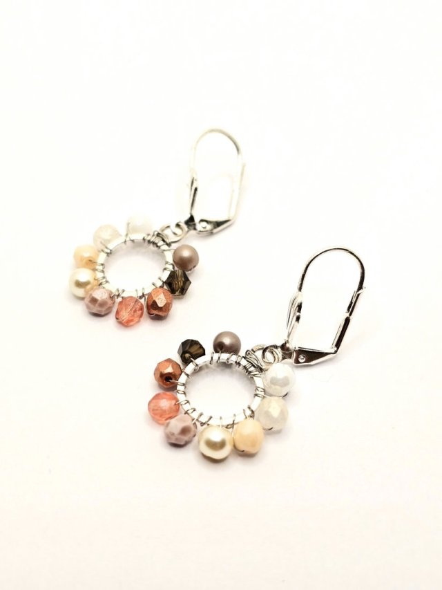 Wiszące kolczyki koła 10