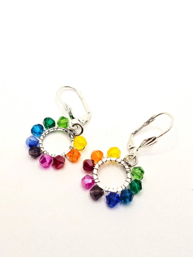 Wiszące kolczyki koła 11