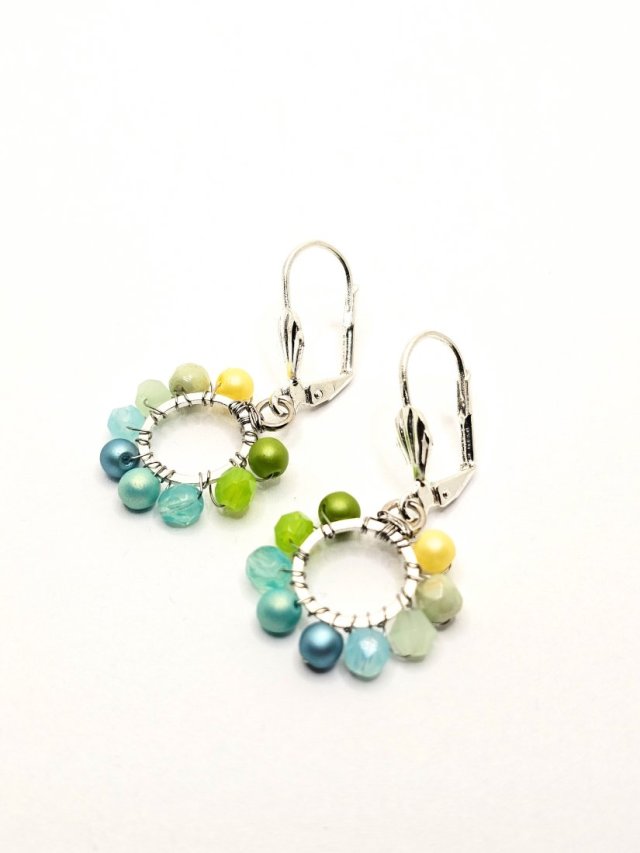 Wiszące kolczyki koła 12