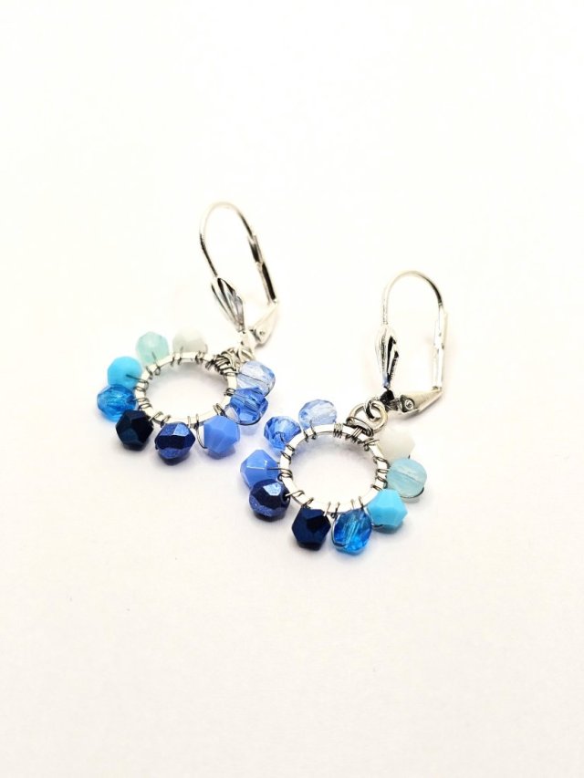 Wiszące kolczyki koła 14