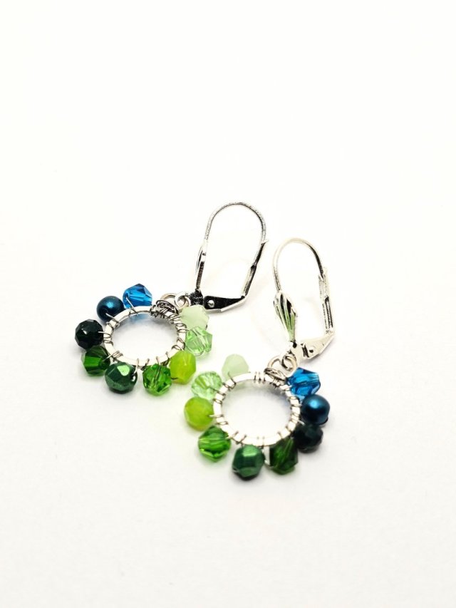 Wiszące kolczyki koła 15