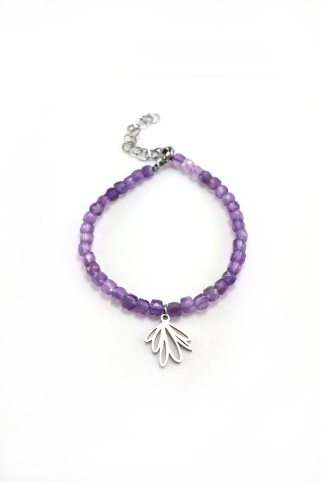 Bransoletka z ametystów