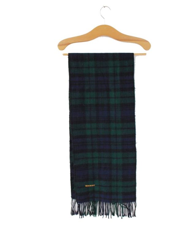 Szal vintage HOMEBURRY ciepły krata