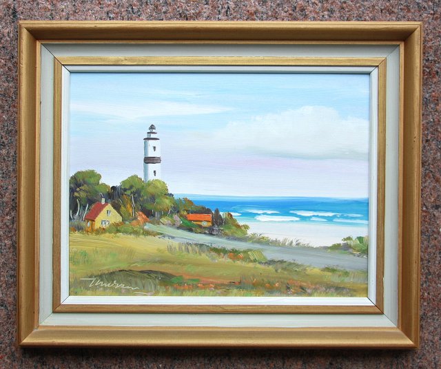 Pejzaż nadmorski olejny