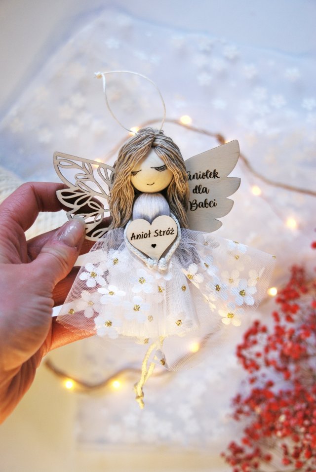 Aniołek dla babci - prezent na Dzień Babci