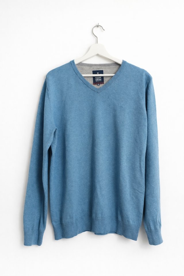 Tom Tailor sweter niebieski XL