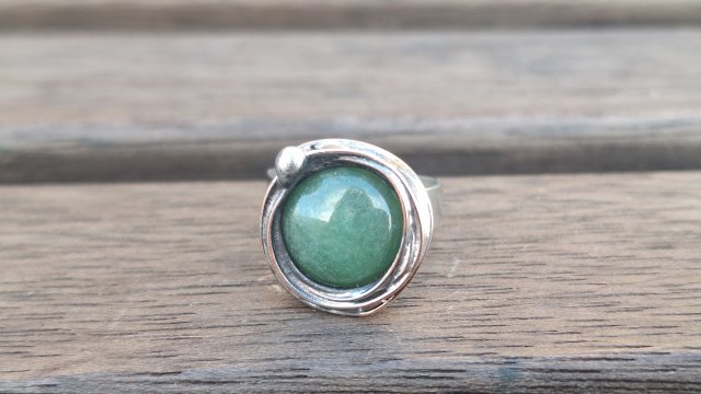 Awenturyn - pierścionek regulowany