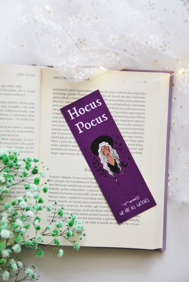 Papierowa zakładka do książki Hocus Pocus Czarownica