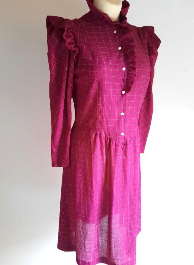 Sukienka vintage lata 80-te