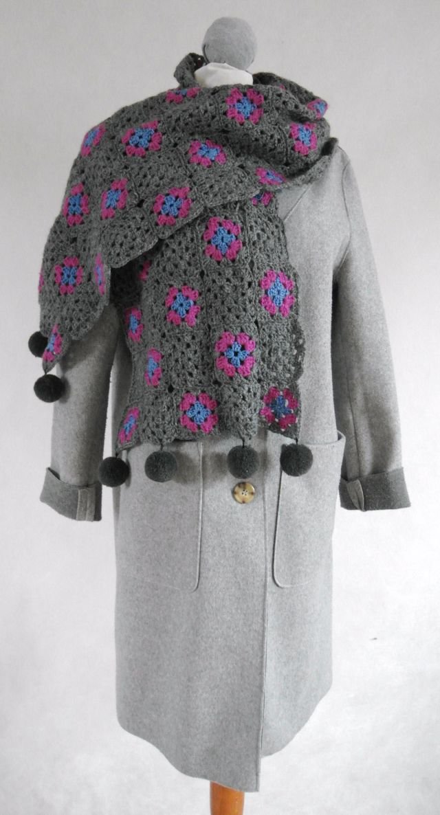 SZAL GRANNY SQUARE ORAZ