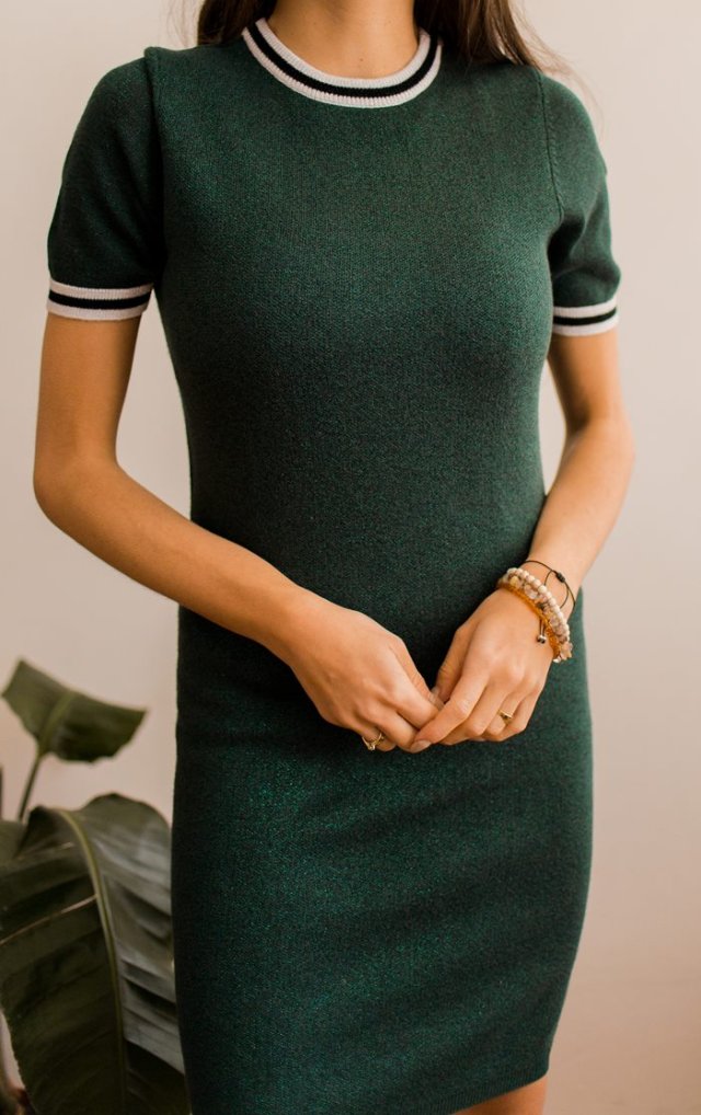 butelkowa sukienka XS