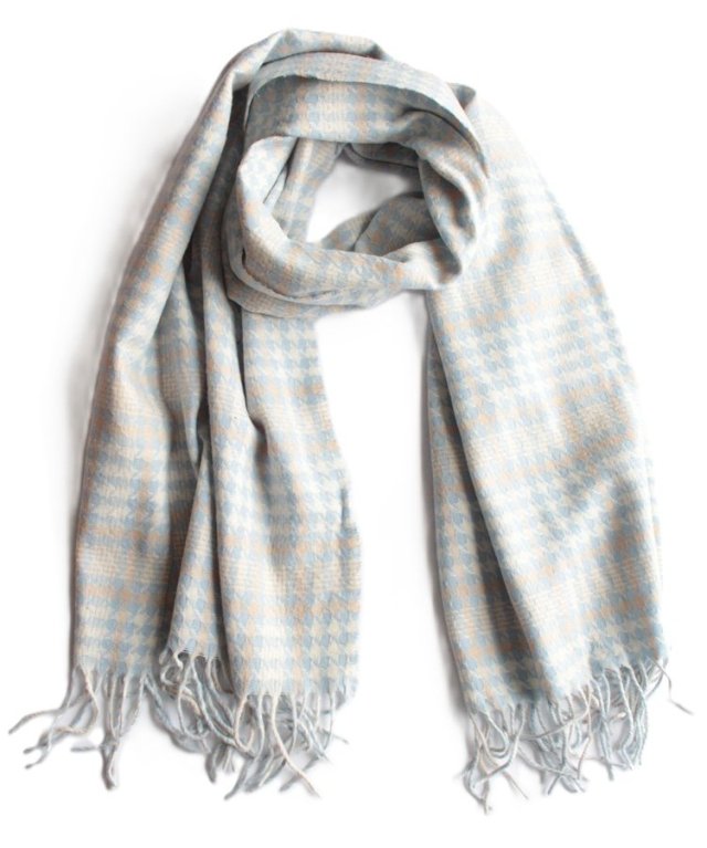 mięciutki SZAL VINTAGE flanela pepitka pepita retro