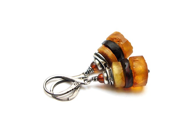 Bursztynowe dropsy vol. 7 - kolczyki