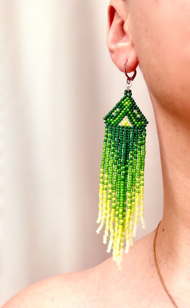 Kolczyki Geometryczne Frędzle