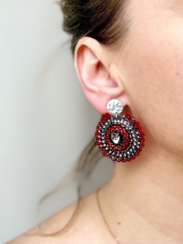 Kolczyki "Czerwona Pasja"