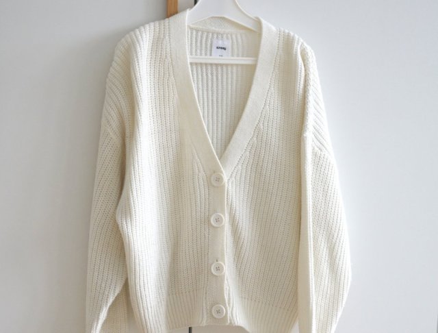 Kardigan z grubym splotem