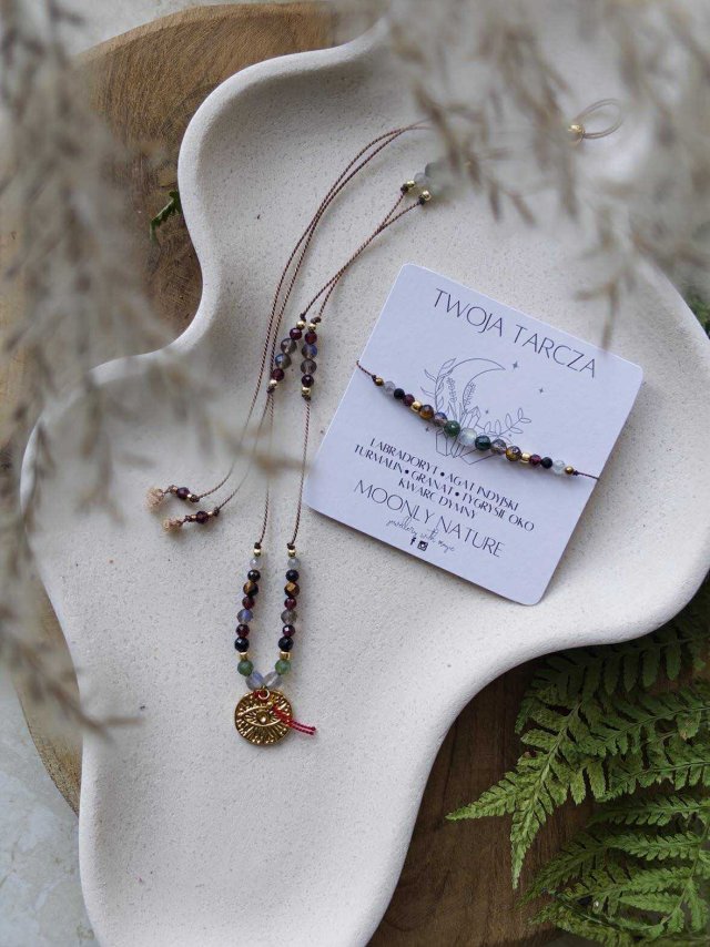 komplet naszyjnik i bransoletka TWOJA TARCZA