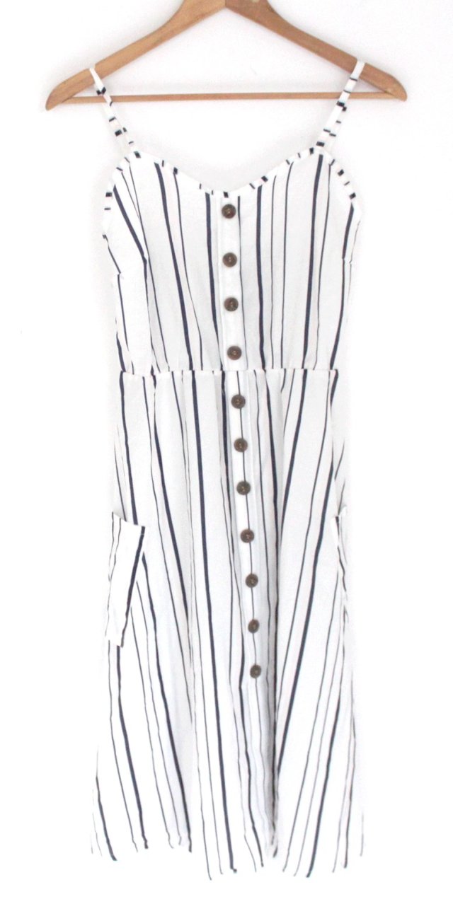 LETNIA retro  sukienka vintage paski guziki M 38