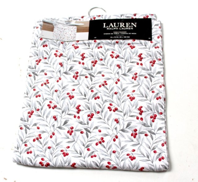 RALPH LAUREN berberys serwetka bieżnik 38x182cnm NOWA